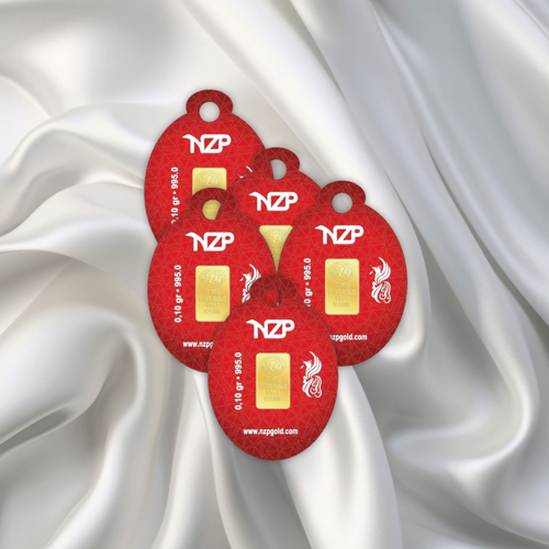 5 Adet 0.10 Gr 24 Ayar Nizipli Gram Altın