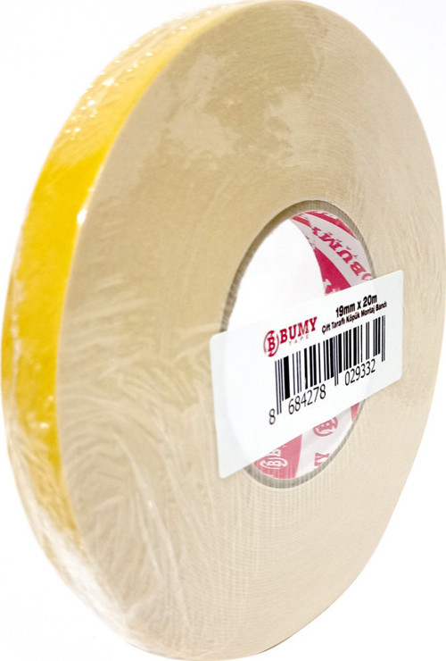 Bumy Çift Taraflı Köpük Montaj Bant 19mm x 20m