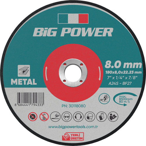 180x8 mm TAŞLAMA TAŞI (5 Adet)