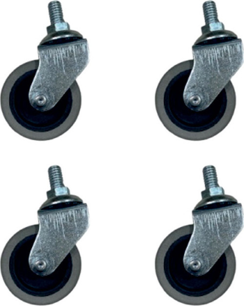 Furç Vidalı Bilyalı Teker - 20x50 - Gri HKS178 - 4 Adet