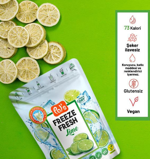 Pol's Freeze Fresh Dondurularak Kurutulmuş Lime 20 gr