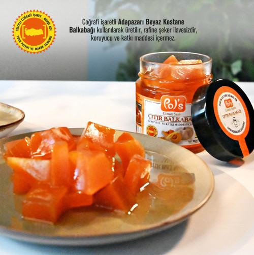 Gurme Adapazarı Beyaz Kestane Balkabağı Reçeli 285 g