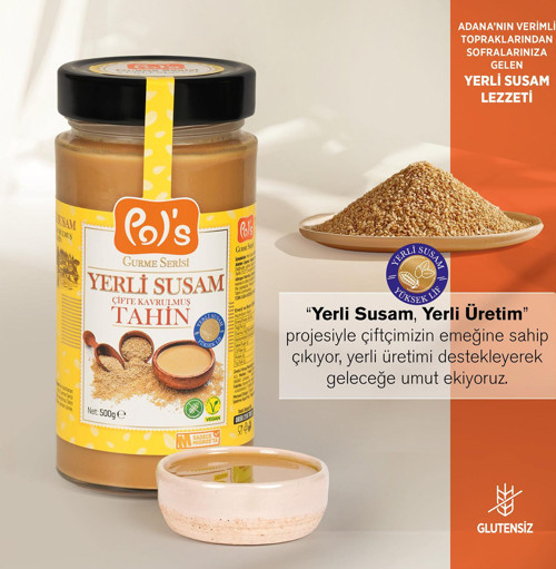 Gurme Yerli Susam Serisi Çifte Kavrulmuş Tahin 500 g