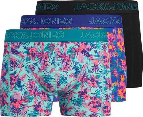 Jack & Jones Exotic Leaves Erkek 3'lü Boxer (12291162-PLB)