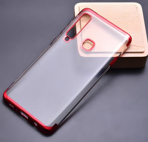 Galaxy A9 2018 Kılıf Dört Köşeli Lazer Silikon Kılıf