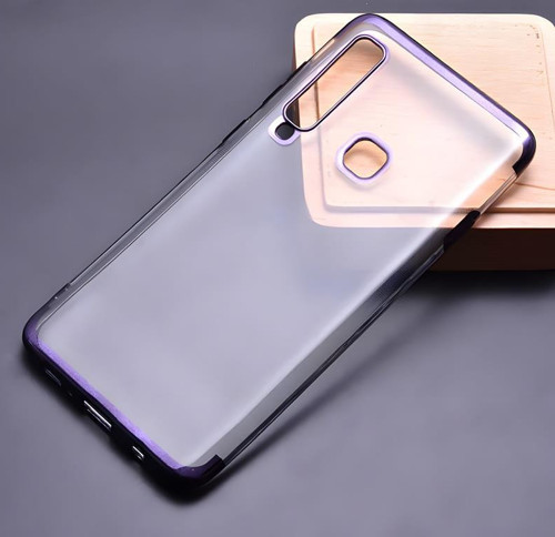Galaxy A9 2018 Kılıf Dört Köşeli Lazer Silikon Kılıf