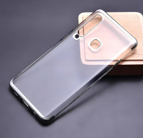 Galaxy A9 2018 Kılıf Dört Köşeli Lazer Silikon Kılıf