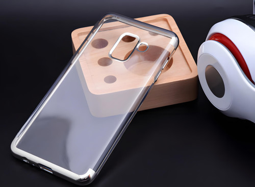 Galaxy A8 2018 Kılıf Dört Köşeli Lazer Silikon Kılıf