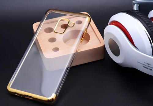 Galaxy A8 2018 Kılıf Dört Köşeli Lazer Silikon Kılıf