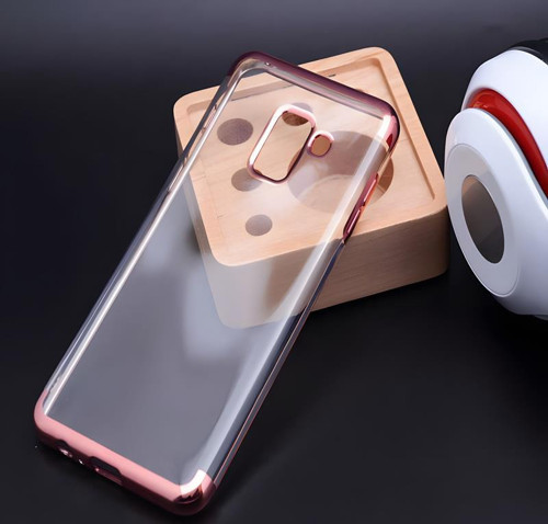 Galaxy A8 2018 Kılıf Dört Köşeli Lazer Silikon Kılıf