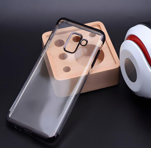 Galaxy A8 2018 Kılıf Dört Köşeli Lazer Silikon Kılıf