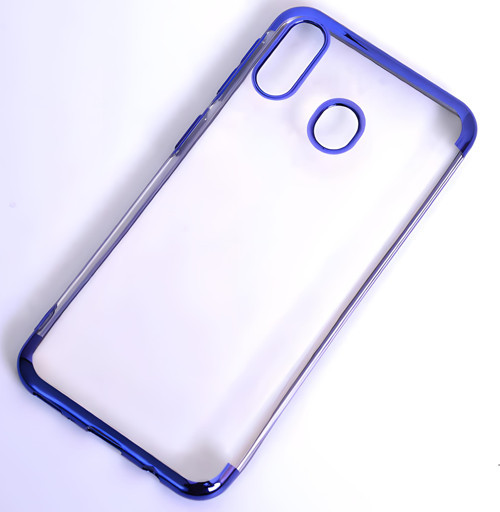 Galaxy M20 Kılıf Dört Köşeli Lazer Silikon Kılıf