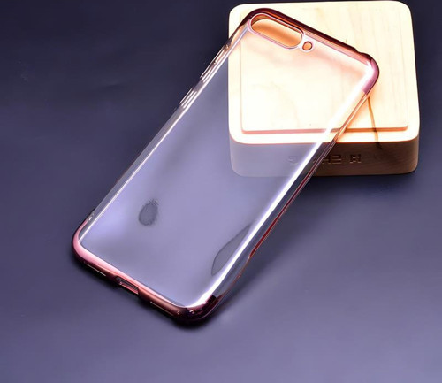 Huawei Y6 2018 Kılıf Dört Köşeli Lazer Silikon Kılıf