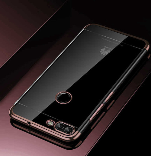 Huawei P Smart Kılıf Dört Köşeli Lazer Silikon Kılıf