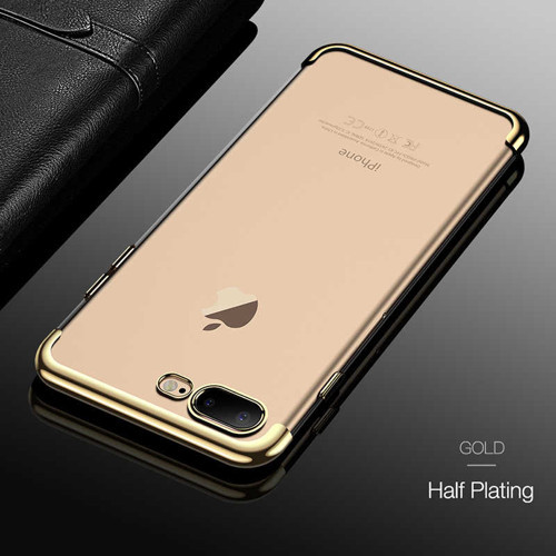 iPhone 7 Plus Kılıf Dört Köşeli Lazer Silikon Kılıf