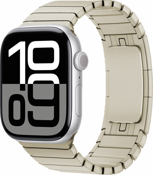 Watch 10 46mm KRD-35 Parçalı Çizgi Tasarım Metal Kordon