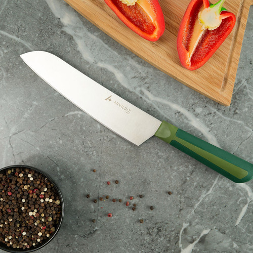 Plurex Santoku Bıçağı 19 cm Yeşil