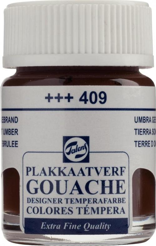Gouache Jar 16ml Guaj Boya Burnt Umber / 409