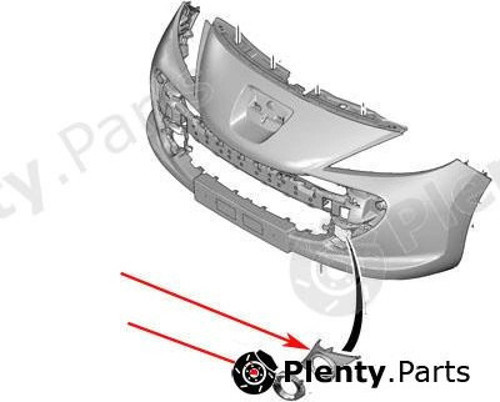 Peugeot 207 Ön Sis Lamba Kapağı Nikelaj Rc Sport Sol 2006 (Oem No: 7452Hw)