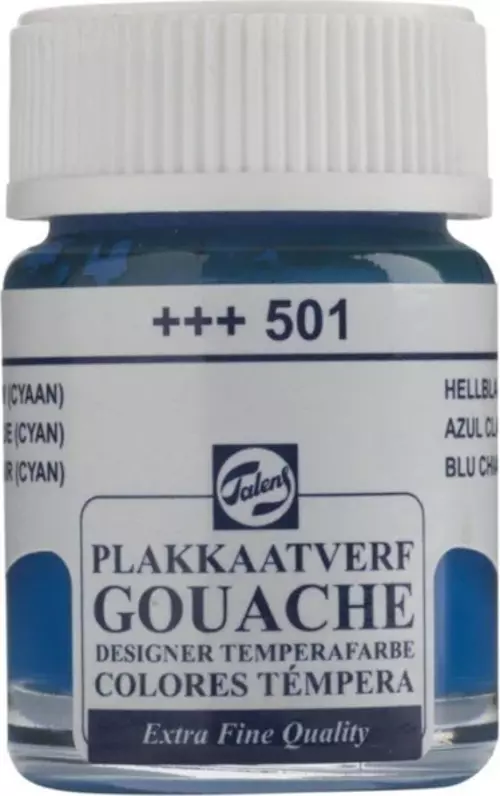 Gouache Jar 16ml Guaj Boya Lıght Blue Cyan / 501