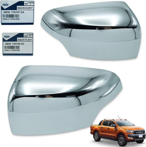 Ford Ranger Dış Ayna Kapağı Nikelaj Sol 2012- (Oem No: Ab3917K747Da)