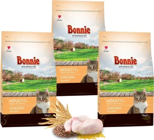 Tavuklu Yetişkin Kedi Maması 1,5 Kg x 3 Adet