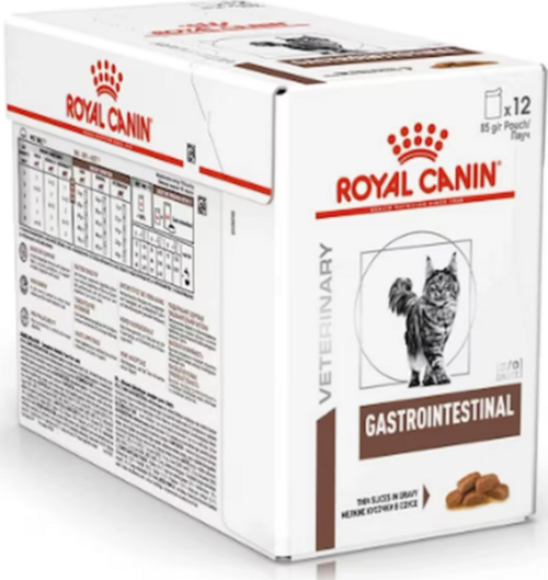 Royal Canin Gastrointestinal Pouch 12x85 Gr - İshal ve Sindirim Sorunları İçin Yüksek Enerjili Yaş Mama
