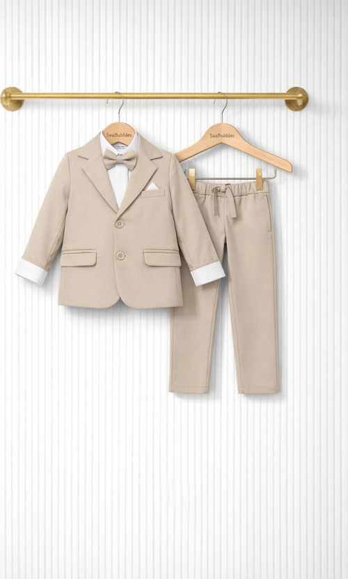 Ceketli Papyonlu Erkek Çocuk Takım Elbise