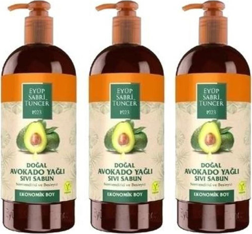 Doğal Avokado Yağlı Sıvı Sabun 750 Ml X 3