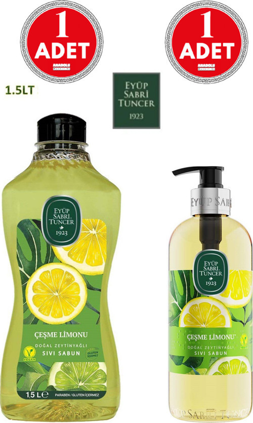 Sıvı Sabun Seti Çeşme Limonu 500 Ml Ve 1500 Ml