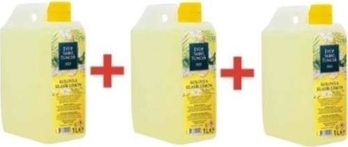 Limon Kolonyası 1 Lt Bidon 80 Derece 3'Lü Set