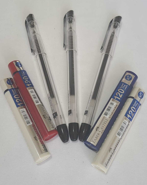 0.5Mm İnce İğne Uçlu Jel Kalem Siyah 3 Adet / Faber Castell 4 Tüp 0.7 Mm. Versatil Kalem Ucu Hediye