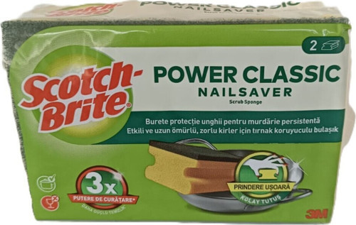 Power Classıc 2'Li Sünger X 2 Paket / Tırnak Koruyuculu