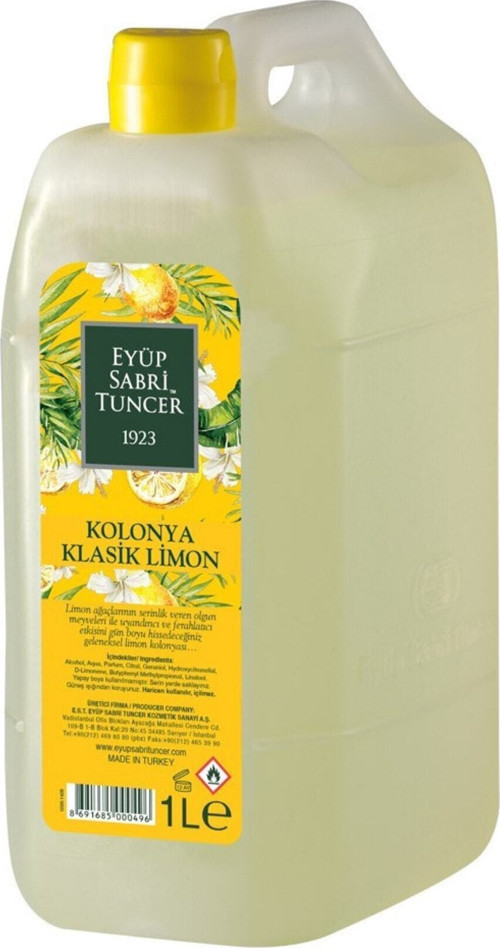 Eyüp Sabri Tuncer Limon Kolonyası 1 Lt Pet Bidon