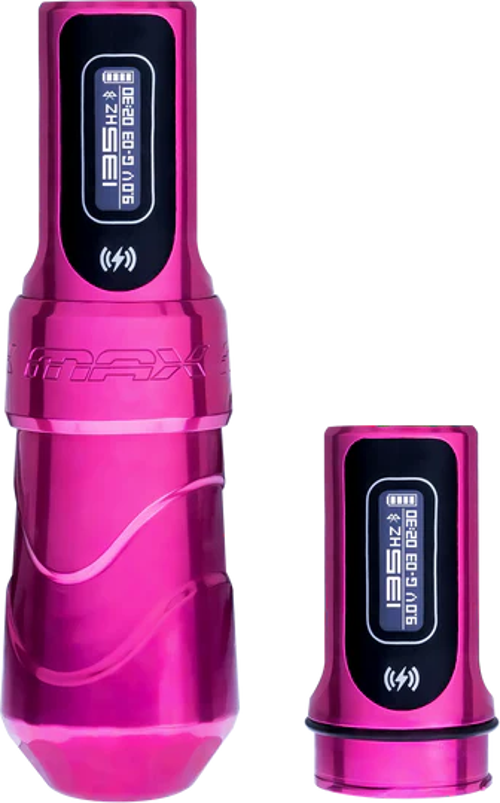 Irons Flux Max 4.0 mm Stroke Bubblegum Çift Bataryalı Kablosuz Dövme Makinesi