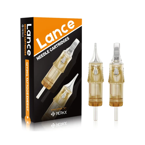 Pepax Lance 1207 RSL Round Shader Long Taper 7RS #12 (0.35 mm) Kartuş Dövme İğnesi (20 Adet, EO Steril, Tek Kullanımlık, Membranlı)