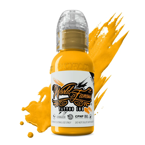 Michaelangelo Yellow - World Famous Ink Dövme Boyası - 1oz/30ml