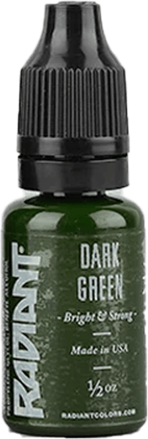 Dark Green - Radiant Tattoo Dövme Boyası - 0,5oz/15ml