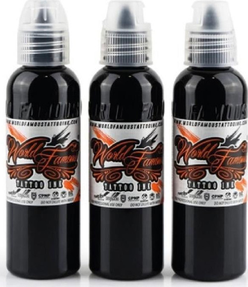 3 Bottle Greywash Set - World Famous Ink Dövme Boyası - 2 oz