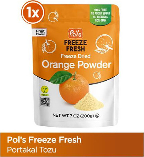 Pol’s Freeze Fresh Dondurularak Kurutulmuş Portakal Tozu 200 gr