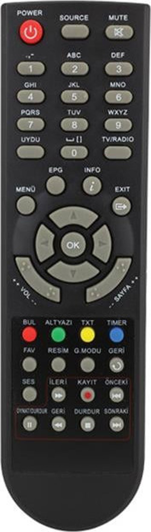 Hiremco Zapper Hd Mini Hd Uydu Alıcı Kumandası 33851