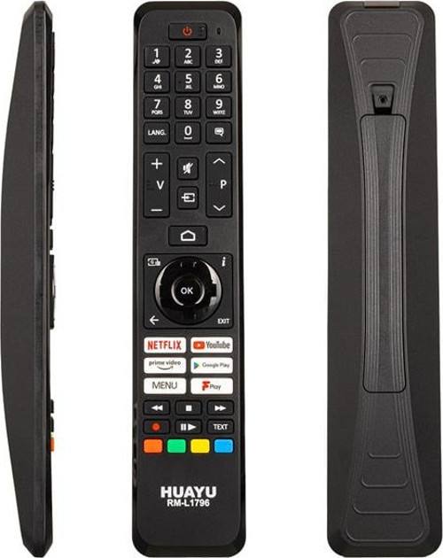 Huayu Rm-L1796 Netflix-Youtube-Prime Video-Google Play- Menu-Tv3 Play Tuşlu Vestel Universal Lcd Led