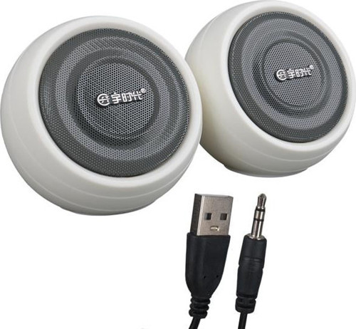 Magicvoice Mv-24845 1+1 Usb Aux Oval Multımedia Ses Sistemi Speaker - Hoparlör 2X3Watt