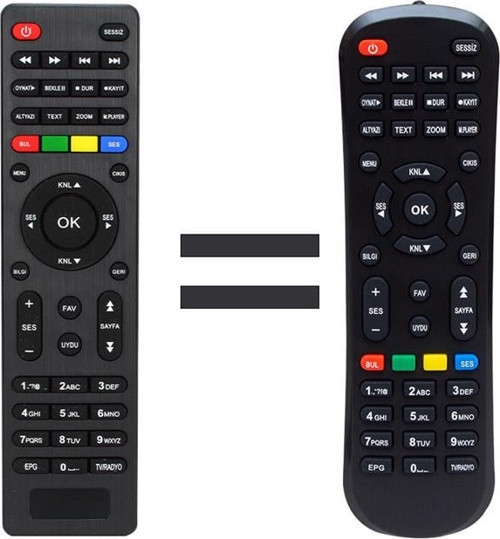 Mersat Vip Full Hd Uydu Alıcı Kumandası