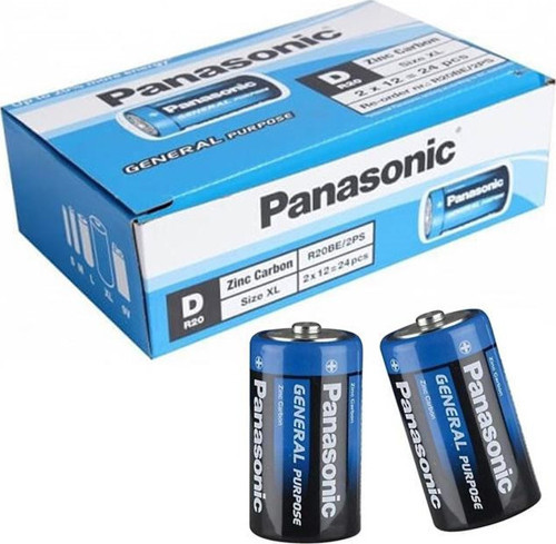 Panasonic Manganez Büyük D Boy 24’Lü Pil R20Be/2Ps
