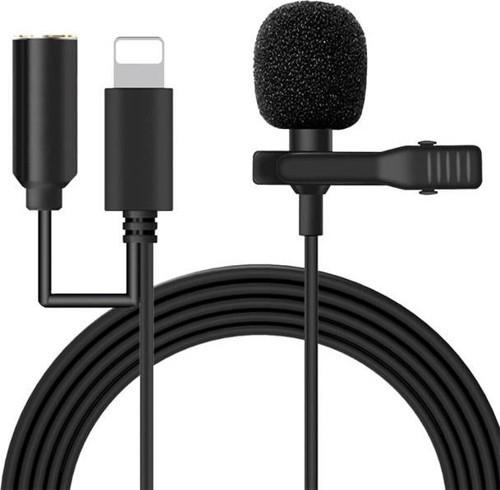 Powermaster Jh-041-A Cep Telefonu İçin Ligthning Girişli Youtuber Yaka Mikrofonu