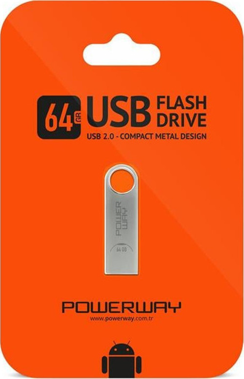 Powerway 64 Gb Metal Usb 2.0 Flash Bellek