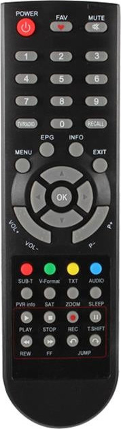 Sunny 14800 Hd Uydu Alıcı Kumandası