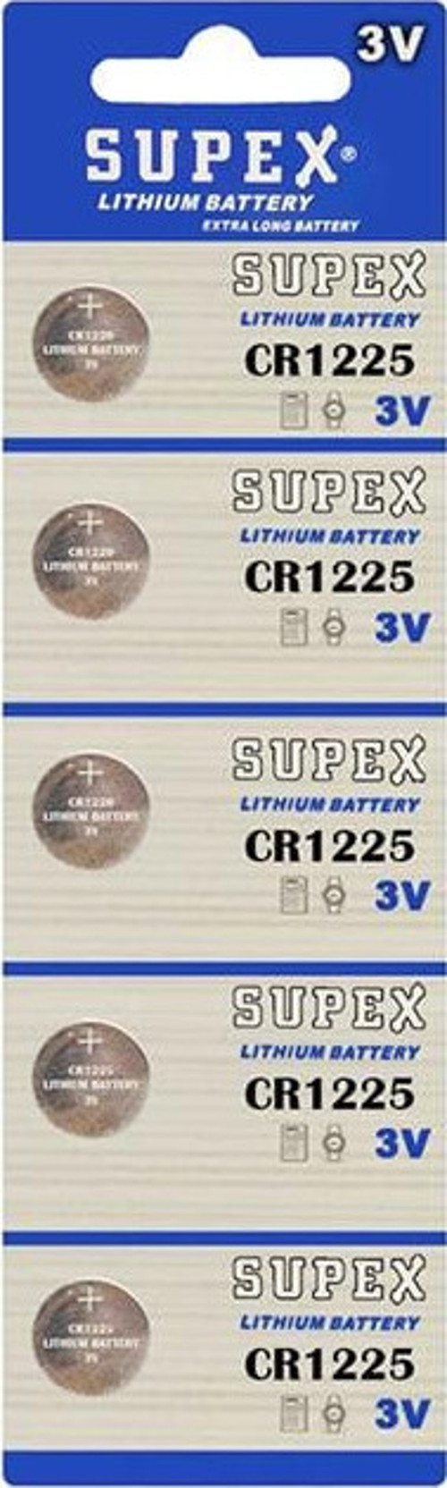 Supex Cr1225 3 Volt Lityum Pil 5'Li Paket