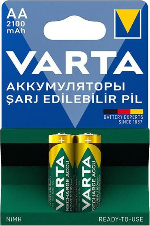 Varta 56706 1.2V 2100 Mah Şarjlı Aa Kalem Pil (2'Li Paket)